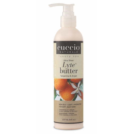 Cuccio -  Lyte Ultra Sheer Body Butter Tangerina & Argan 8oz