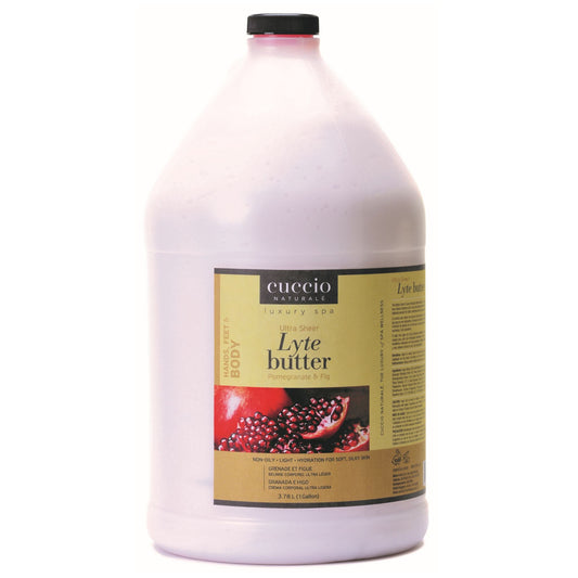 Cuccio -  Lyte Ultra Sheer Body Butter Pomegranate & Fig Gallon