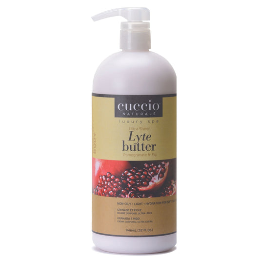 Cuccio -  Lyte Ultra Sheer Body Butter Pomegranate & Fig 32oz